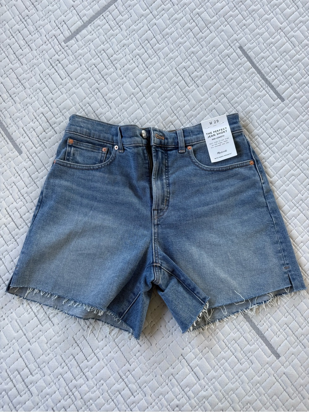 Madewell Light Blue Denim Cutoff Shorts
